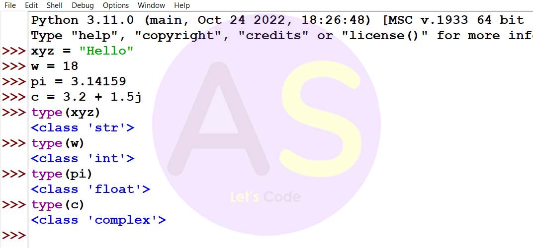 python type() function