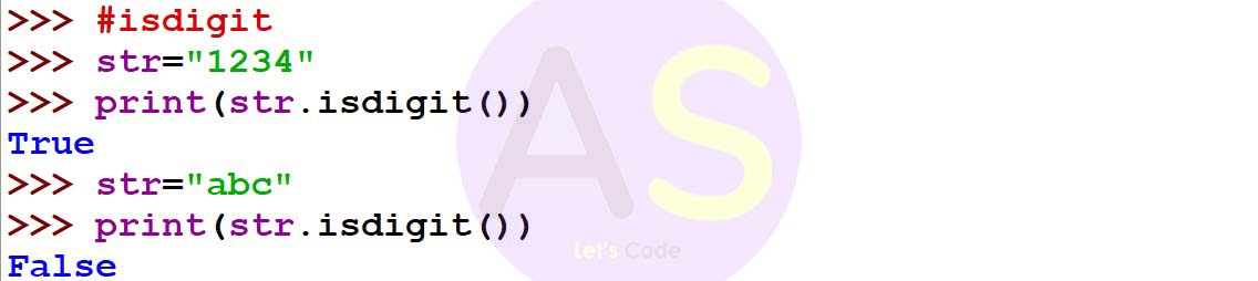 isdigit function in a string