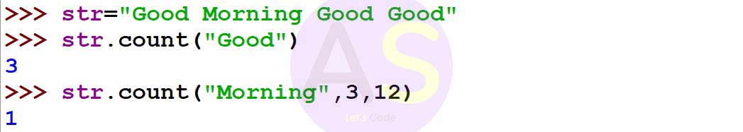 count function in a string