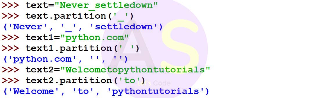 swapcase function in a string